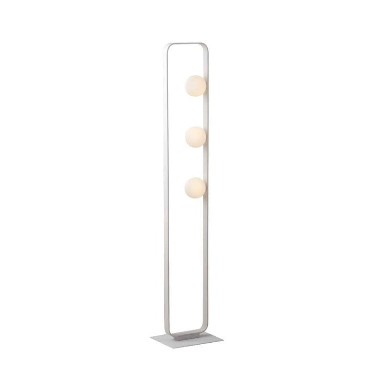 Piantana 3 luci struttura metallo bianco sfere vetro opale 3XG9 non incl. ROXY Piantana 3 luci struttura metallo bianco sfere vetro opale 3XG9 non incl. ROXY